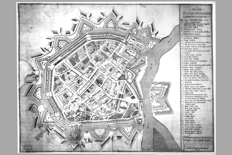 Datei:Festungsplan neg17494 Zentrum Stadtgeschichte.jpg